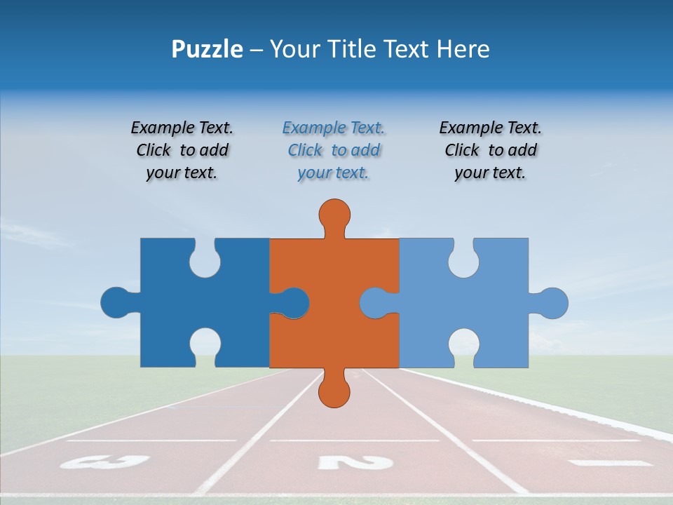 Running Line Contest PowerPoint Template