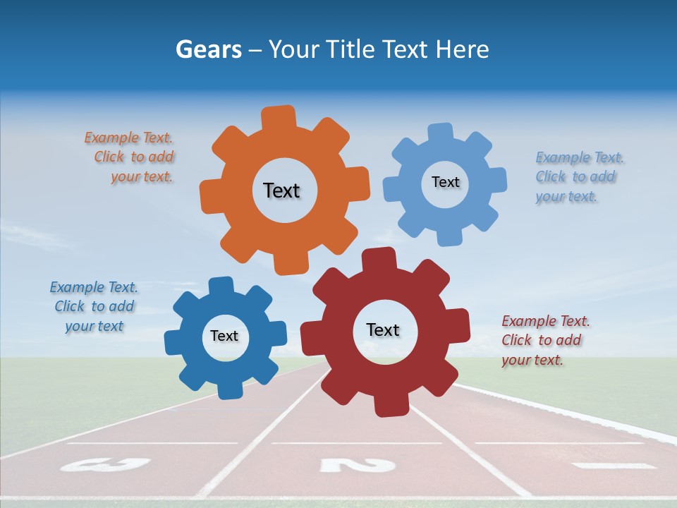 Running Line Contest PowerPoint Template