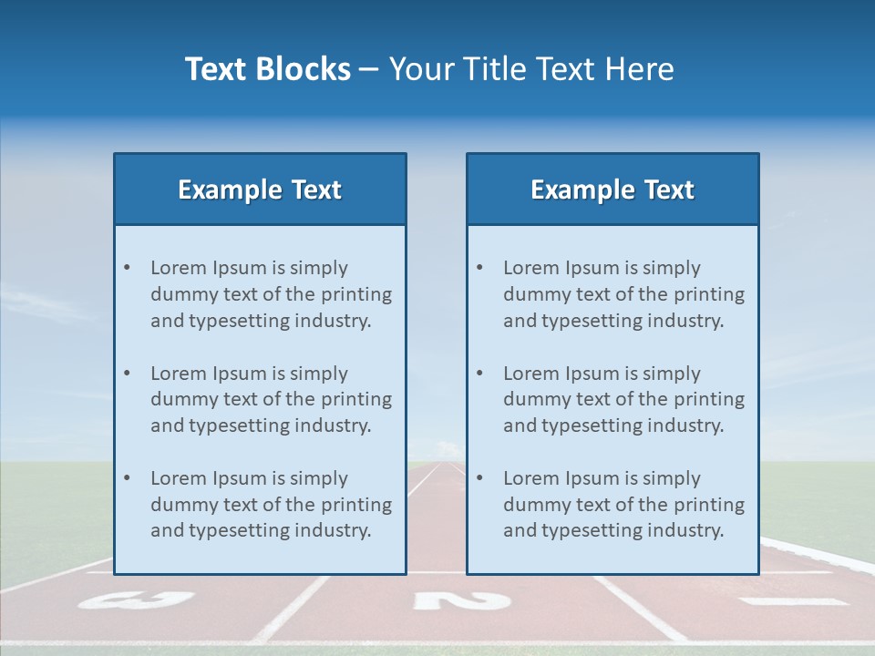 Running Line Contest PowerPoint Template