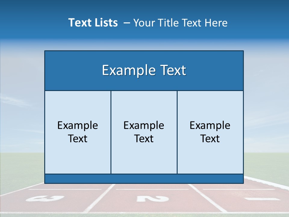 Running Line Contest PowerPoint Template