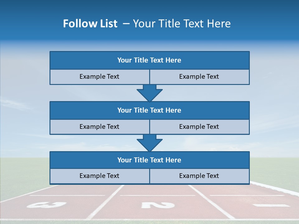Running Line Contest PowerPoint Template