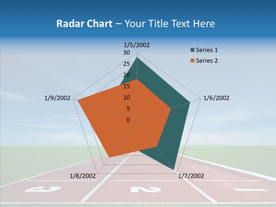 Running Line Contest PowerPoint Template