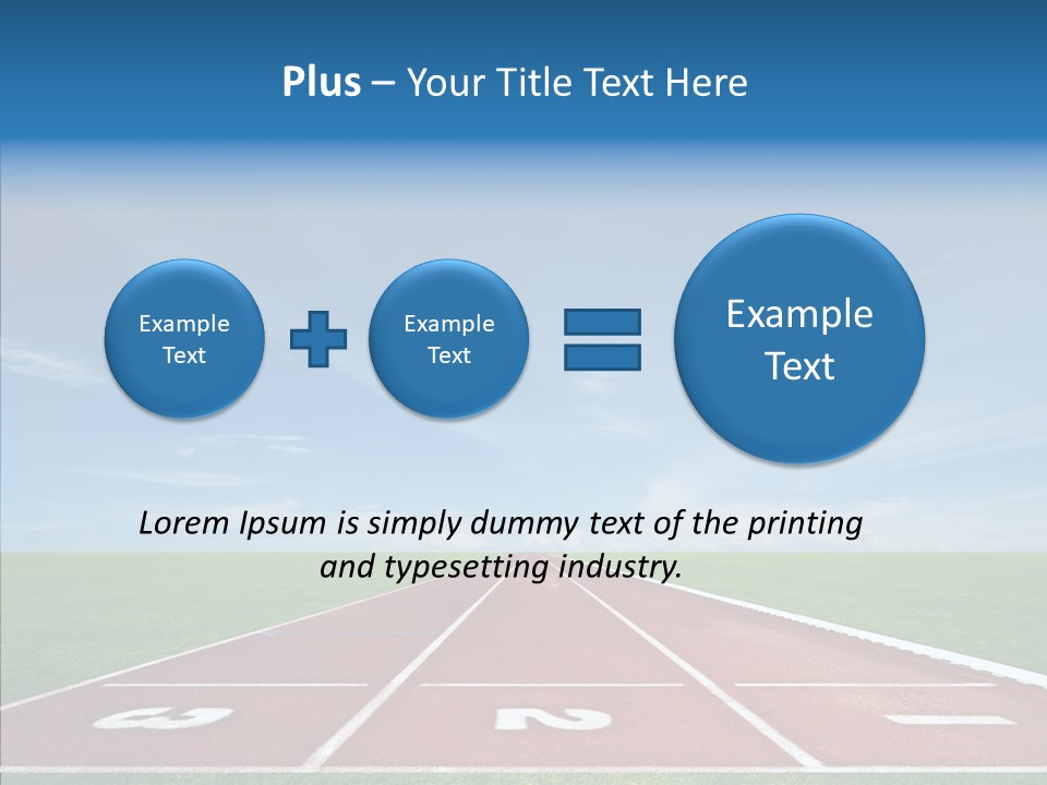 Running Line Contest PowerPoint Template