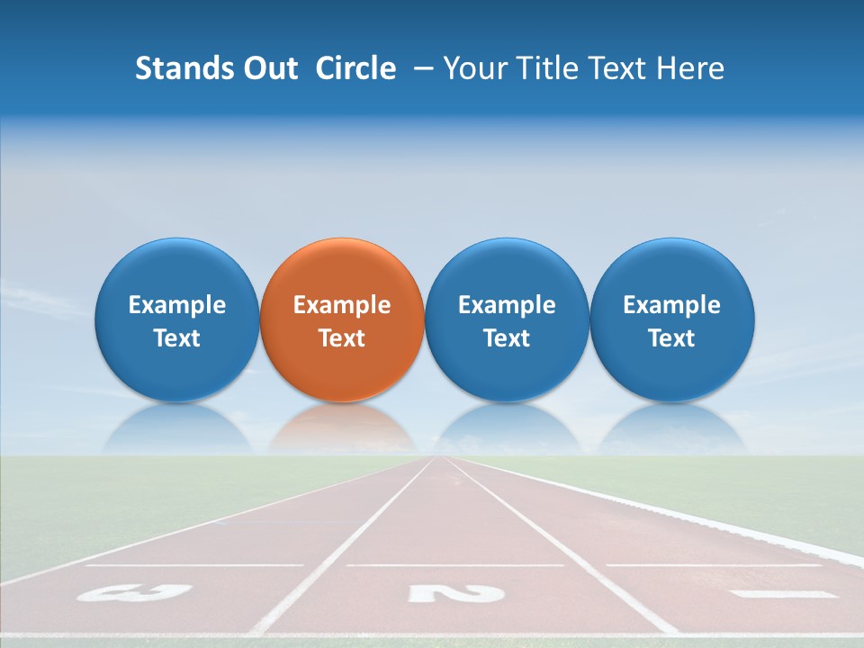 Running Line Contest PowerPoint Template