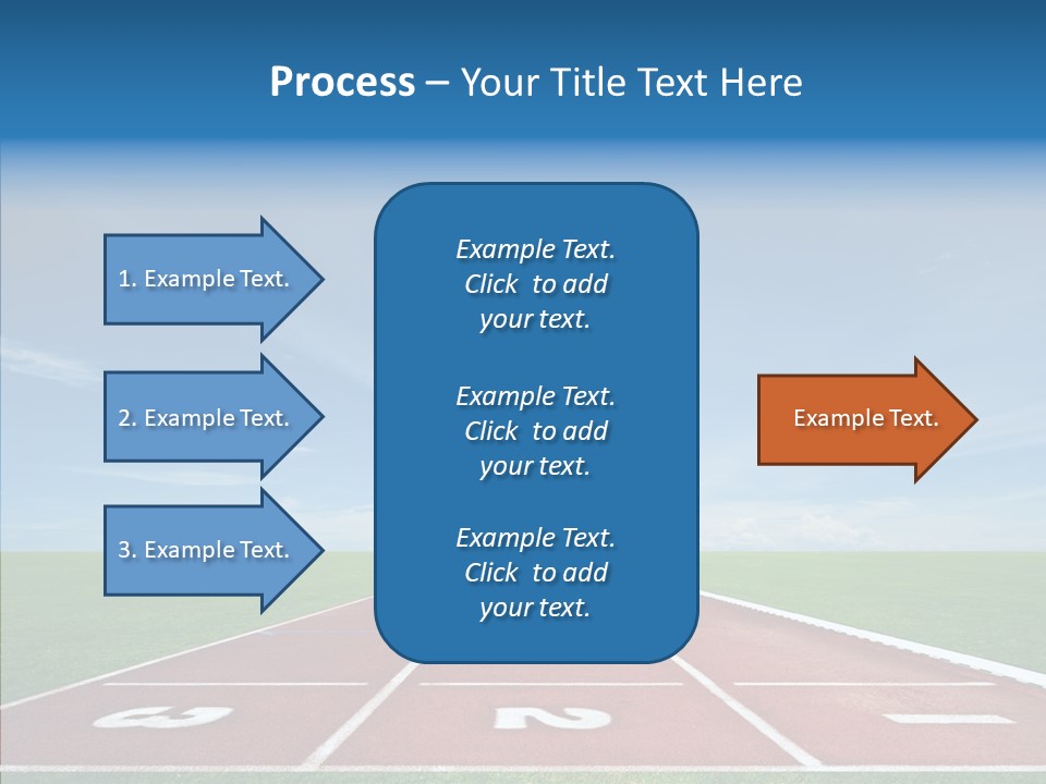 Running Line Contest PowerPoint Template
