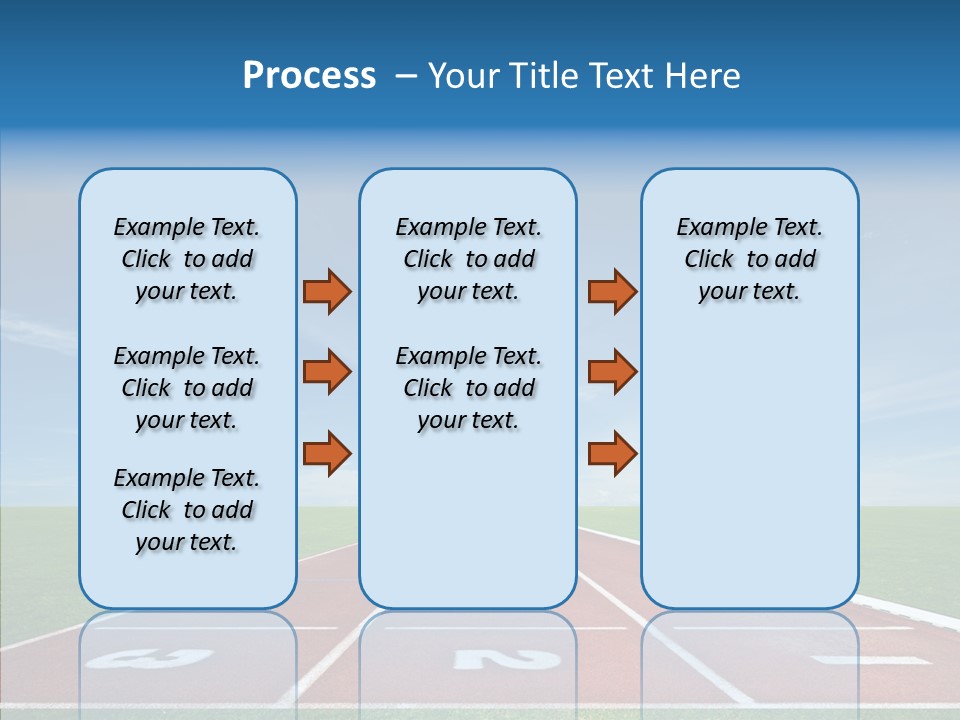 Running Line Contest PowerPoint Template