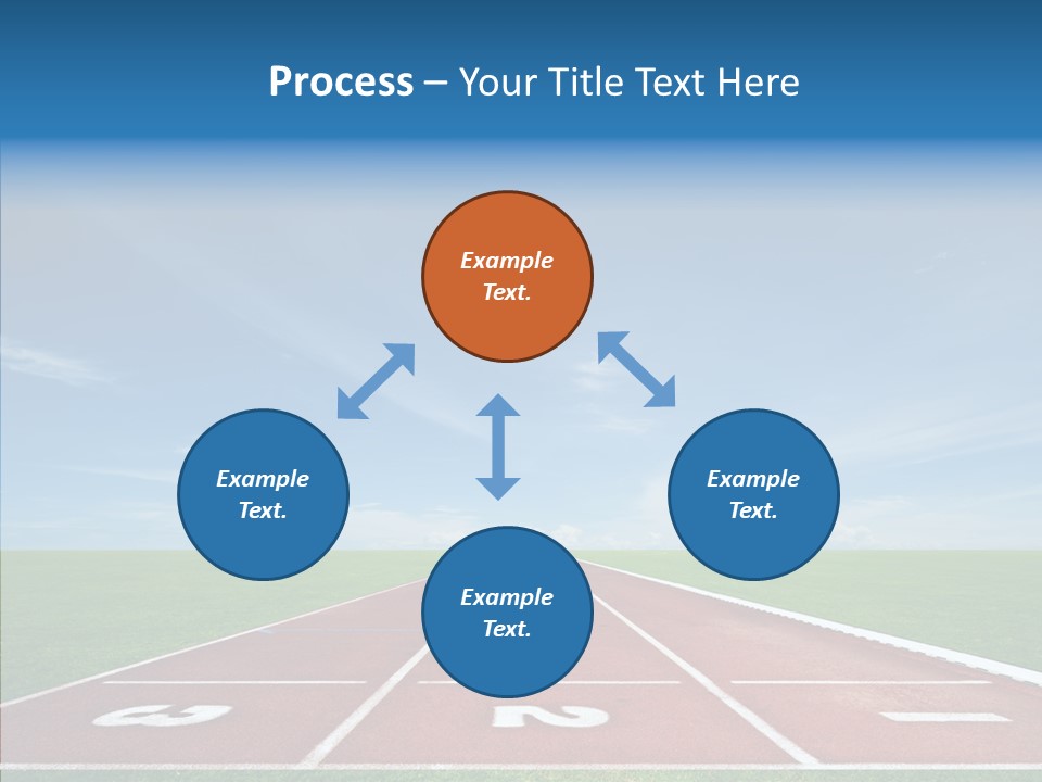 Running Line Contest PowerPoint Template