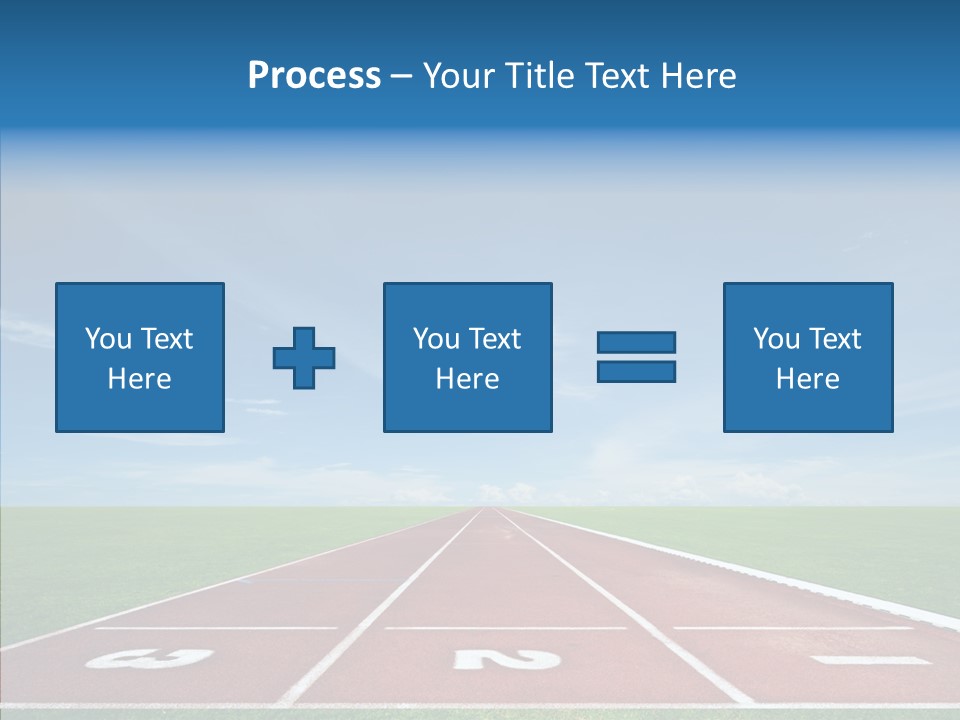 Running Line Contest PowerPoint Template