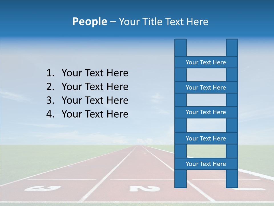 Running Line Contest PowerPoint Template