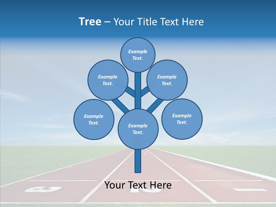 Running Line Contest PowerPoint Template