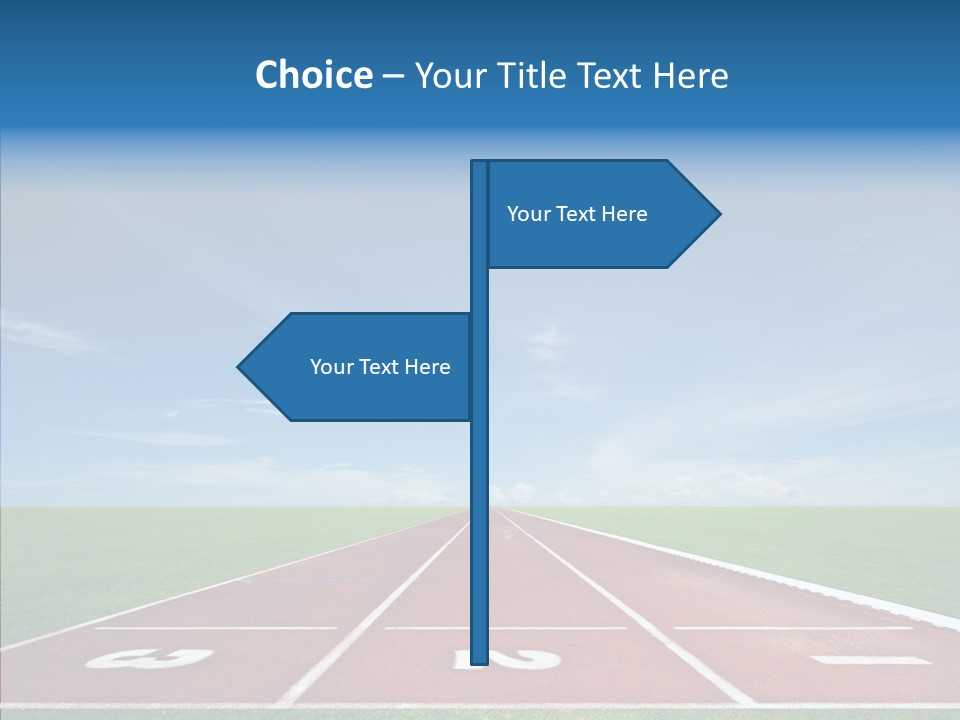 Running Line Contest PowerPoint Template