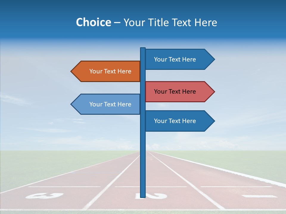 Running Line Contest PowerPoint Template