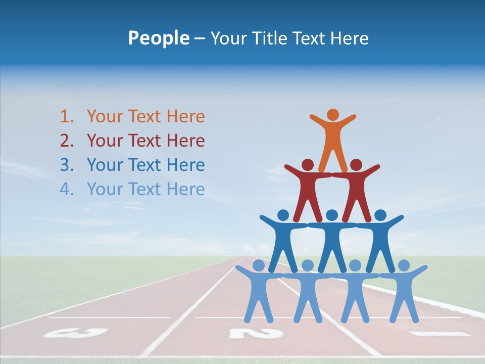 Running Line Contest PowerPoint Template