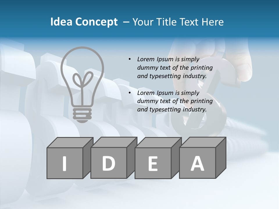 Red Pointer Choice PowerPoint Template