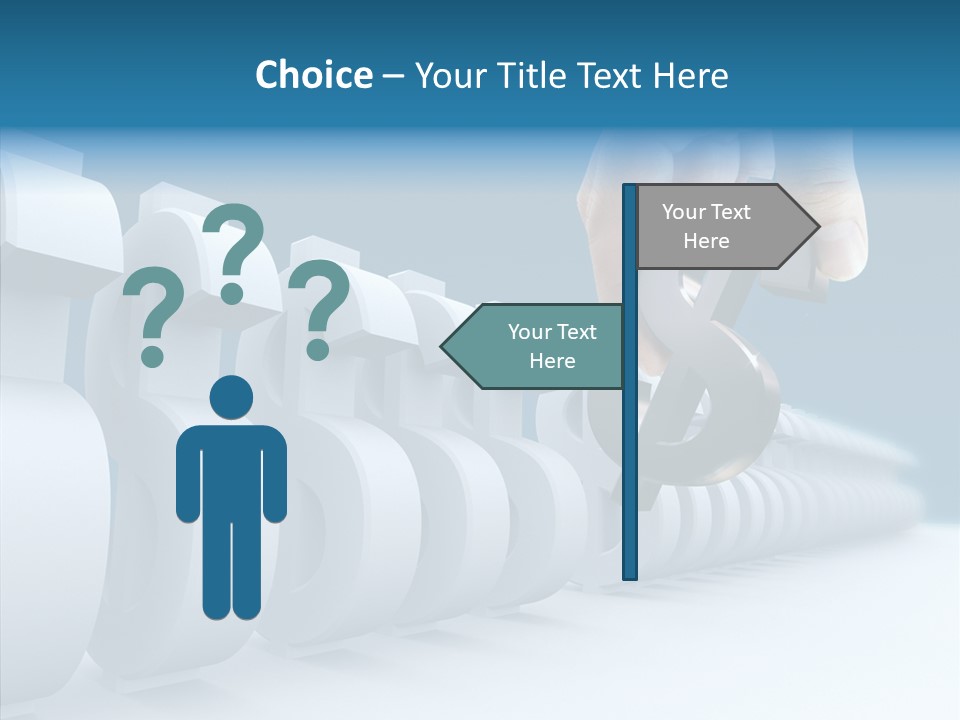 Red Pointer Choice PowerPoint Template