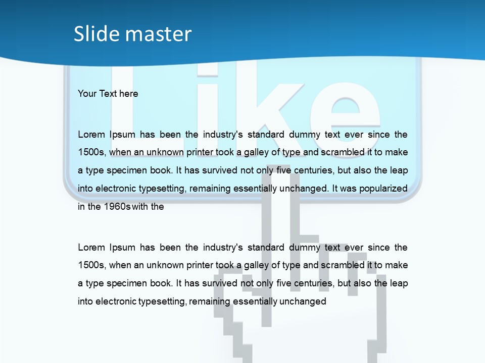 Finger Render Network PowerPoint Template