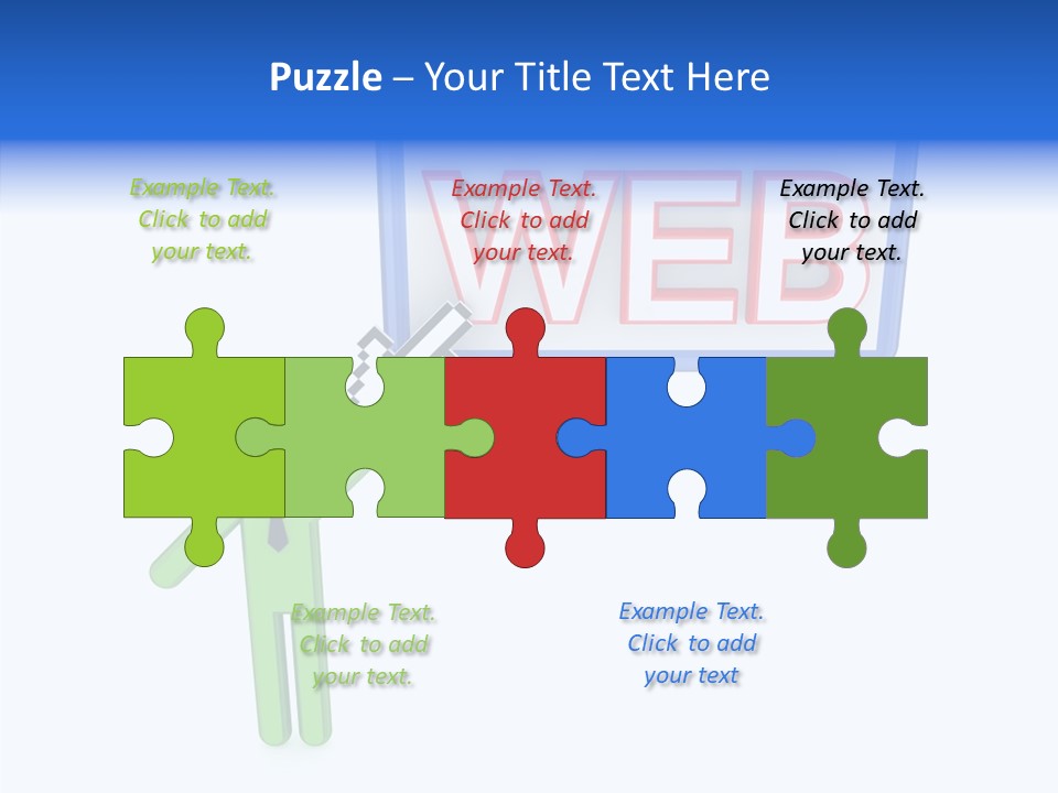 Red Pointer Choice PowerPoint Template
