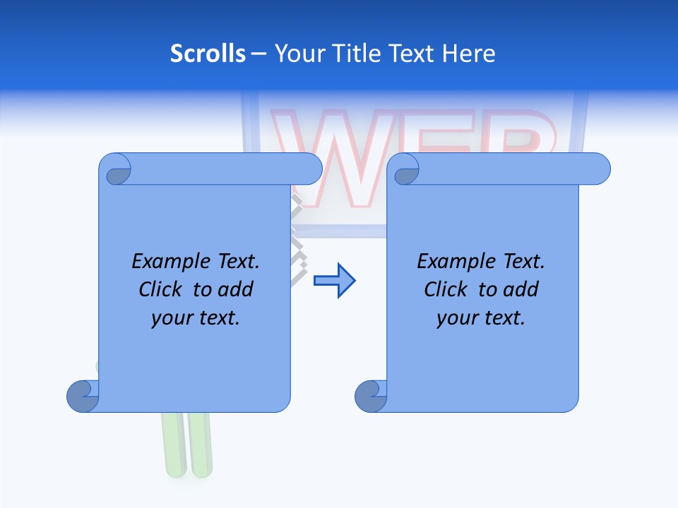 Red Pointer Choice PowerPoint Template