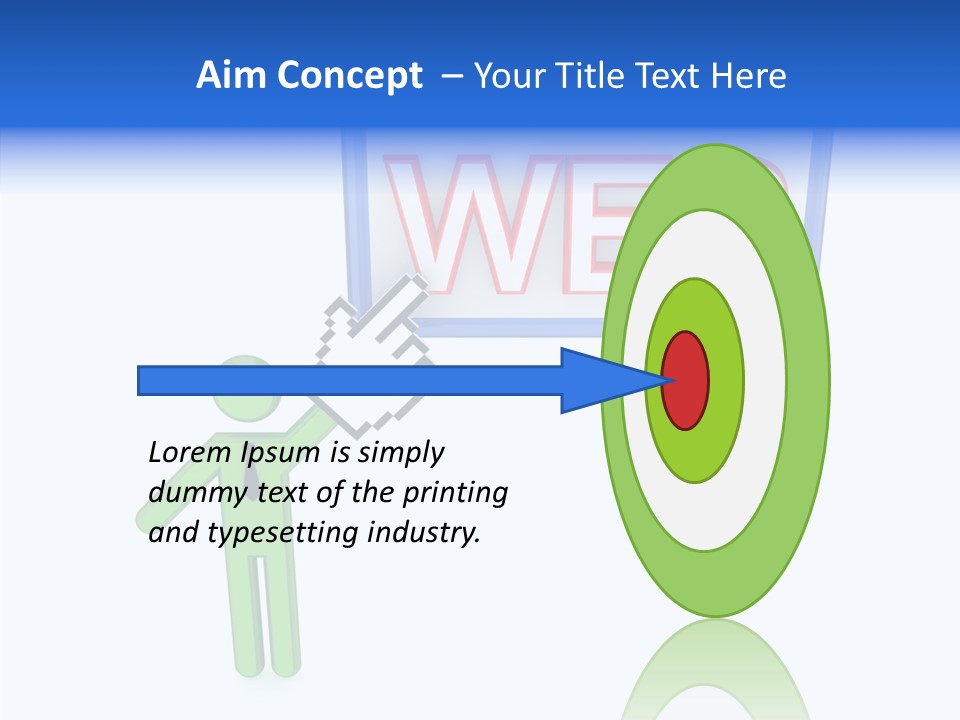 Red Pointer Choice PowerPoint Template