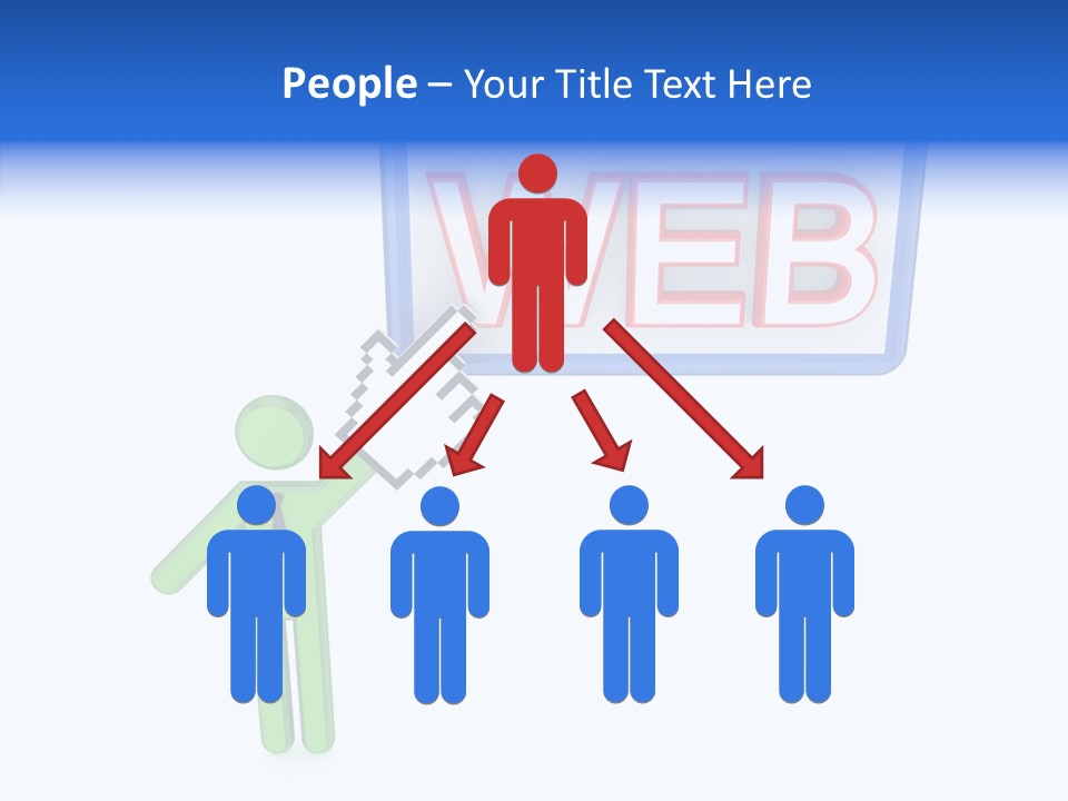 Red Pointer Choice PowerPoint Template