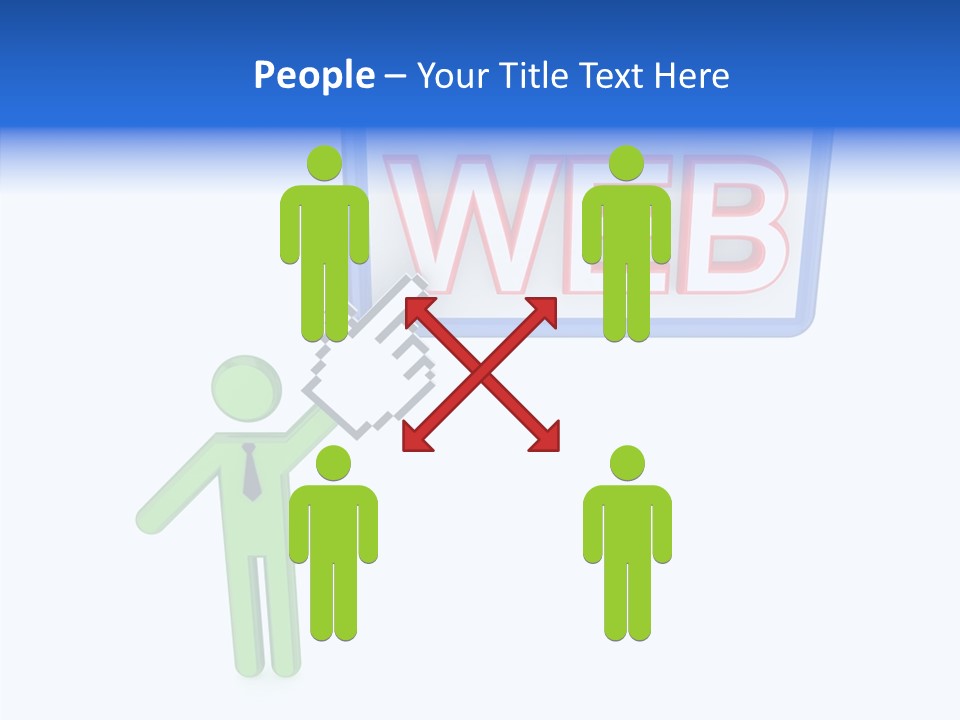 Red Pointer Choice PowerPoint Template