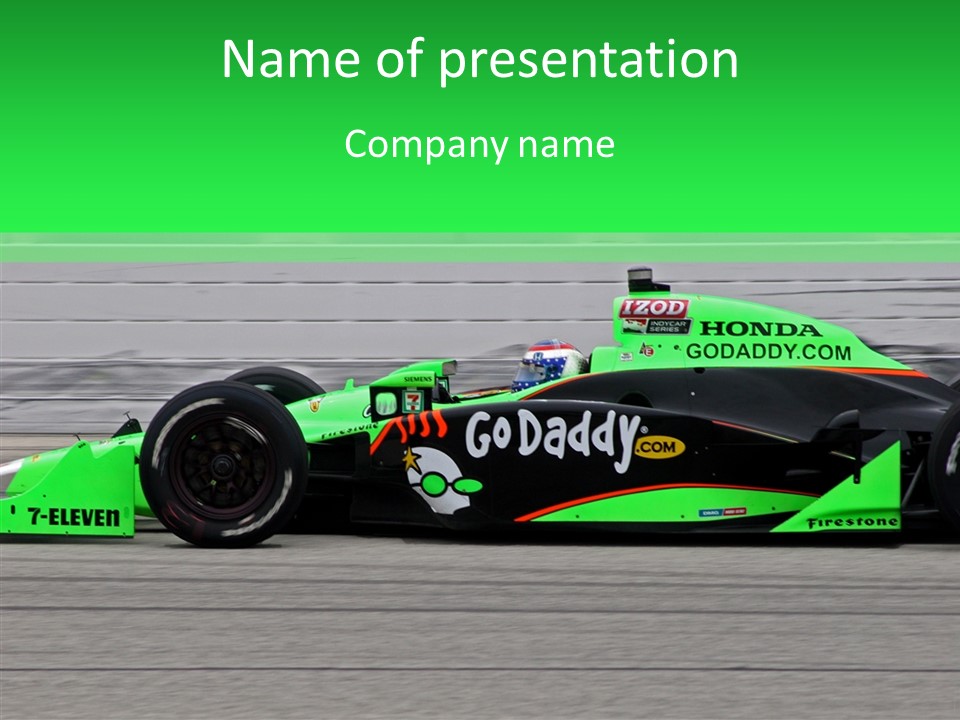Tires Motorsport Fast PowerPoint Template