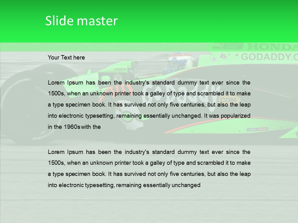 Tires Motorsport Fast PowerPoint Template