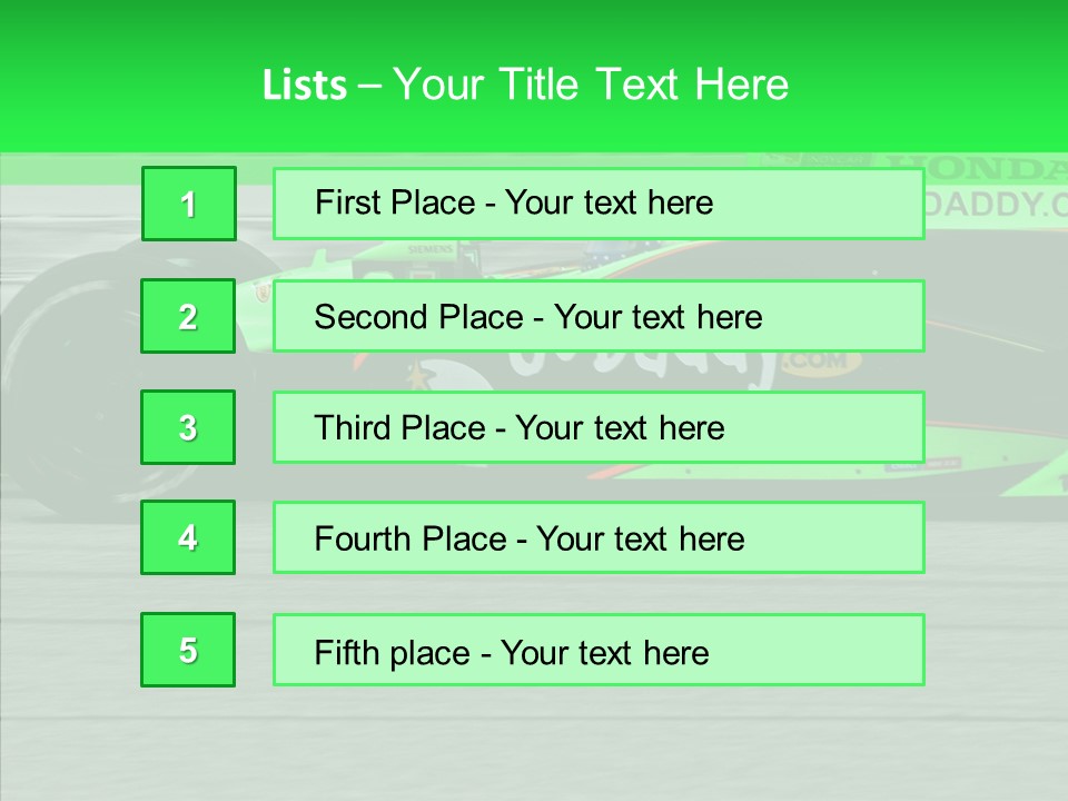 Tires Motorsport Fast PowerPoint Template