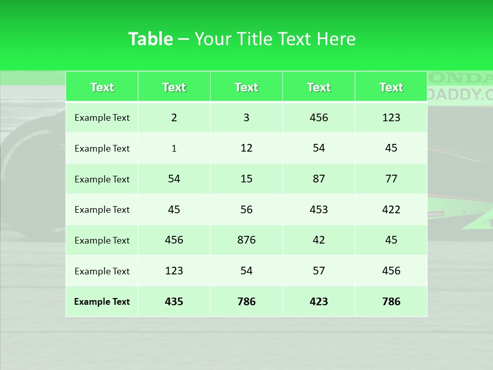Tires Motorsport Fast PowerPoint Template
