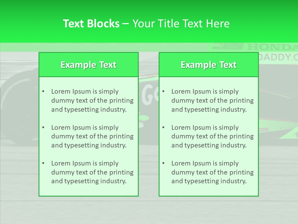 Tires Motorsport Fast PowerPoint Template