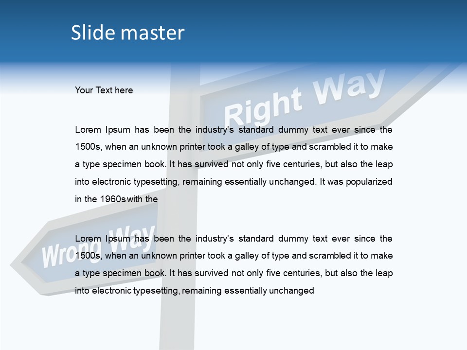 Motivational Symbol Text PowerPoint Template