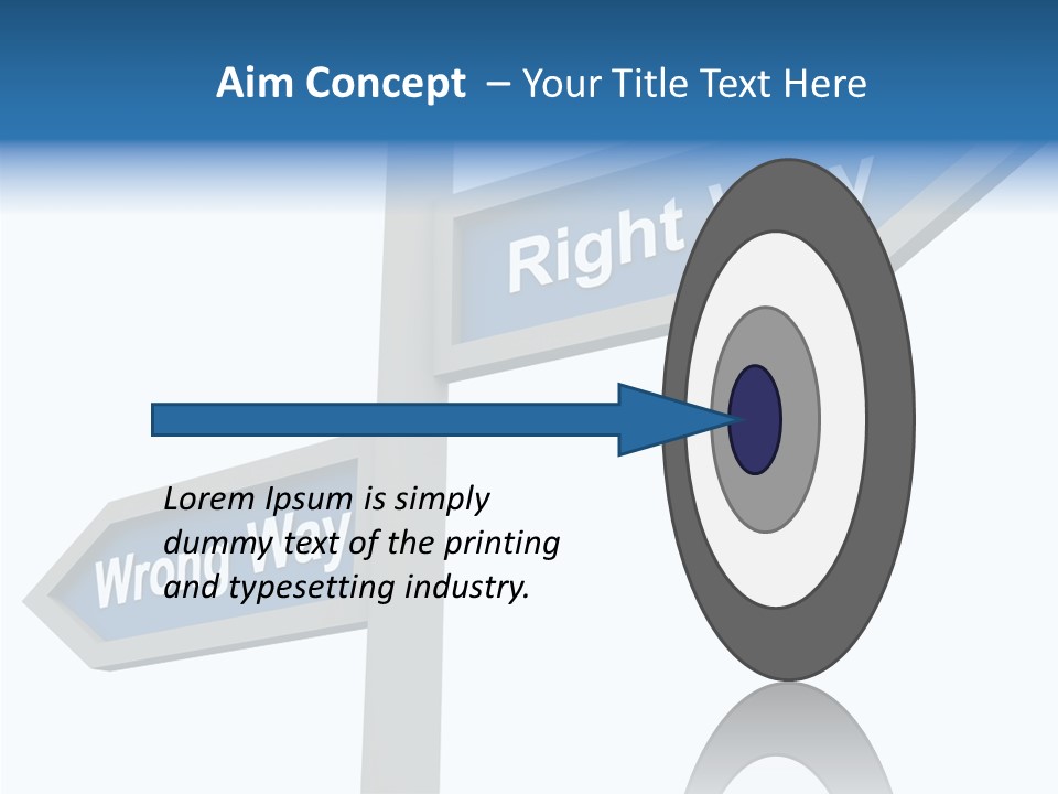 Motivational Symbol Text PowerPoint Template