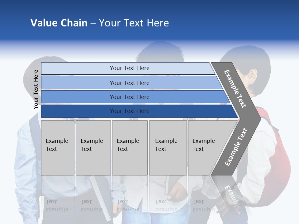 Laughing Schoolboy Isolated PowerPoint Template