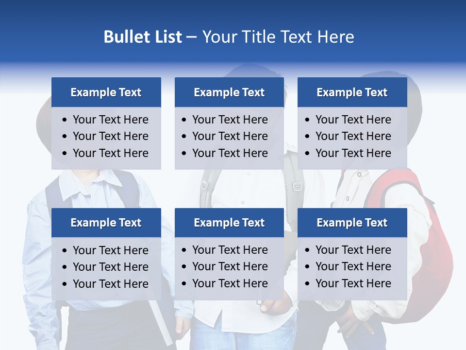 Laughing Schoolboy Isolated PowerPoint Template