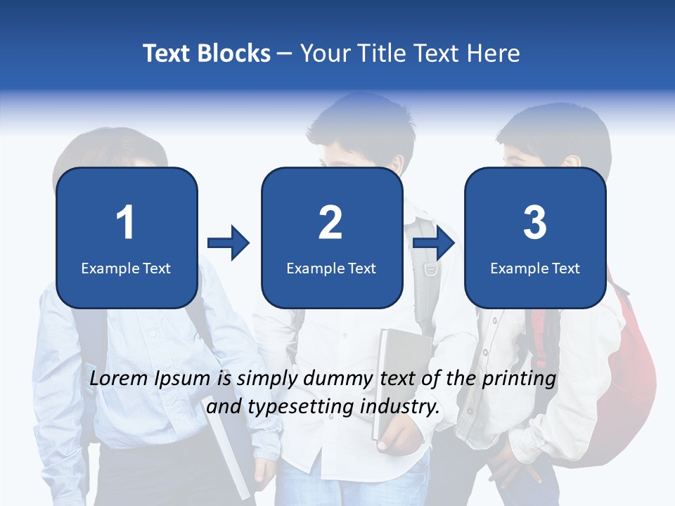 Laughing Schoolboy Isolated PowerPoint Template
