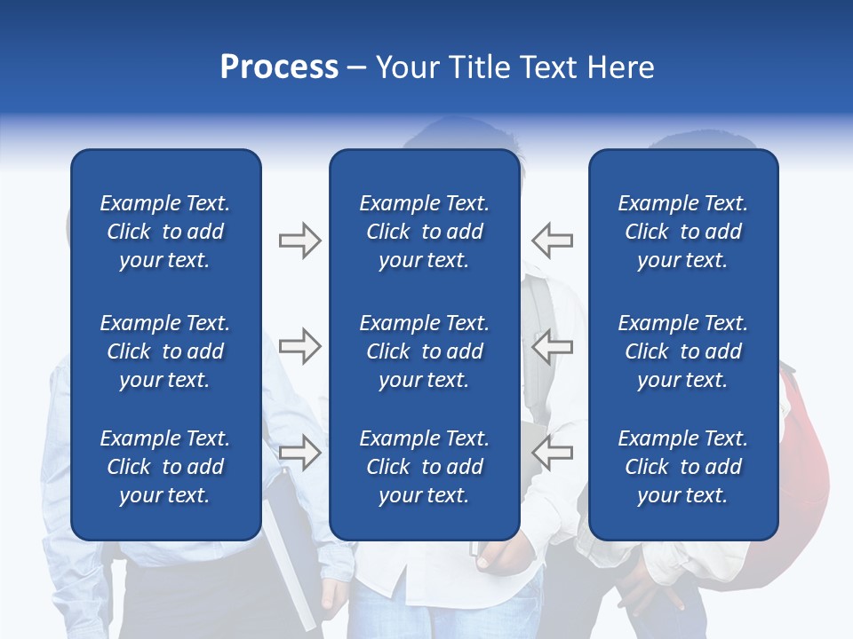 Laughing Schoolboy Isolated PowerPoint Template