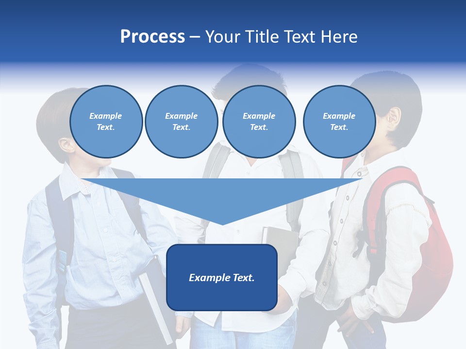 Laughing Schoolboy Isolated PowerPoint Template