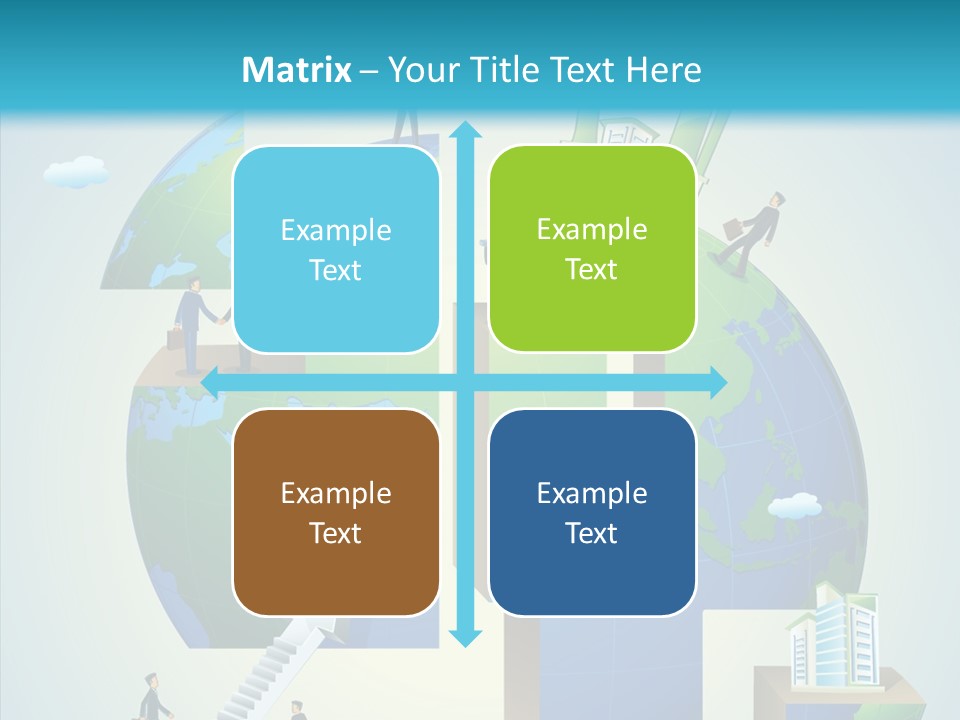 Global Company Walking PowerPoint Template