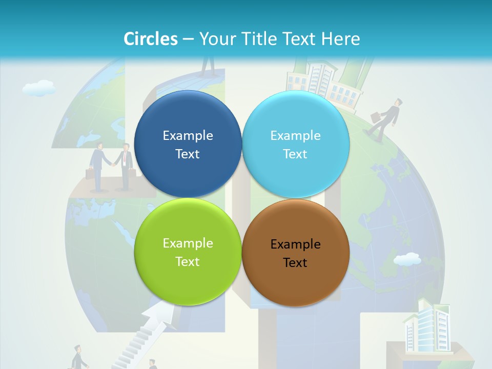 Global Company Walking PowerPoint Template