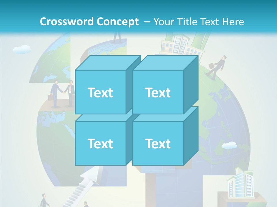 Global Company Walking PowerPoint Template