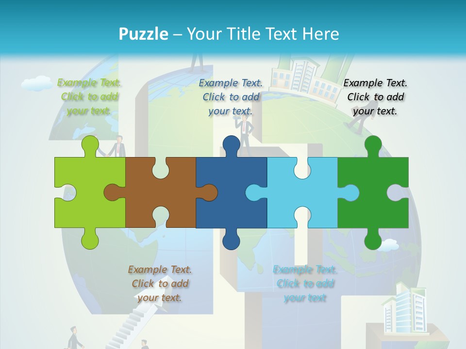Global Company Walking PowerPoint Template
