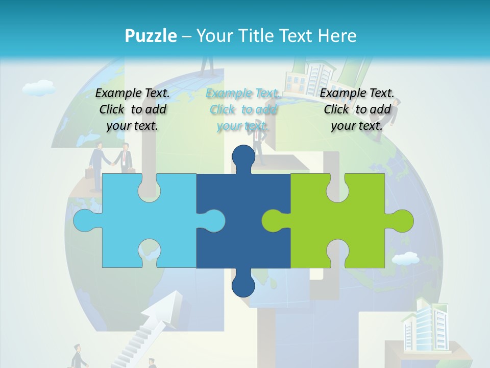 Global Company Walking PowerPoint Template