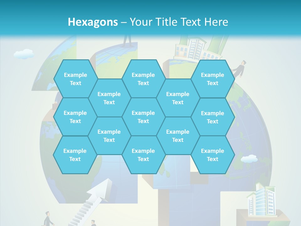 Global Company Walking PowerPoint Template