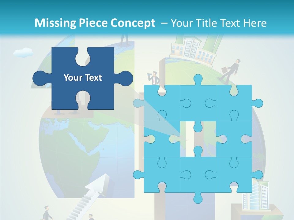 Global Company Walking PowerPoint Template