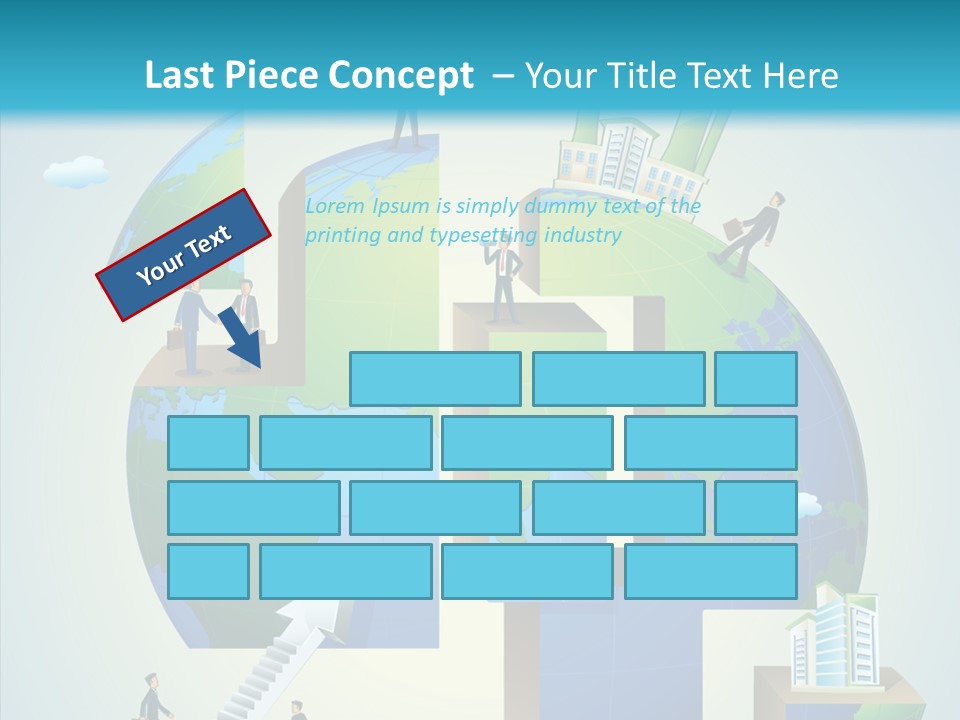 Global Company Walking PowerPoint Template