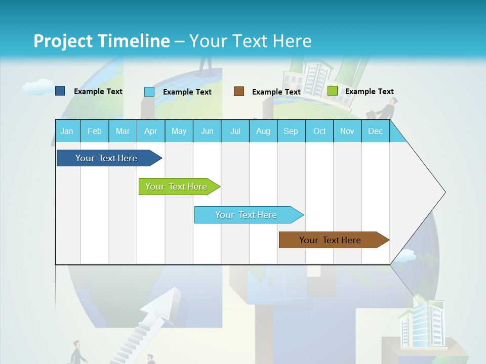 Global Company Walking PowerPoint Template