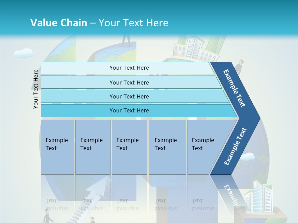 Global Company Walking PowerPoint Template