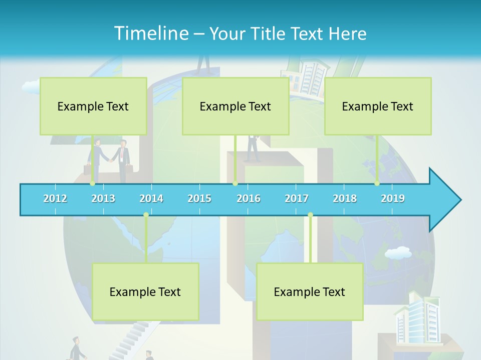Global Company Walking PowerPoint Template