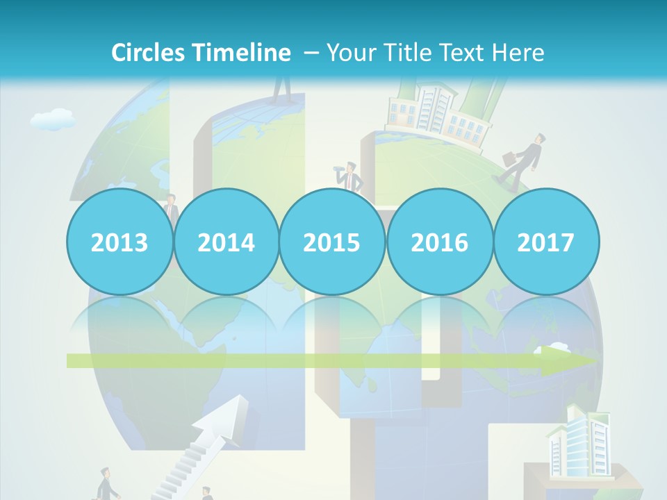 Global Company Walking PowerPoint Template