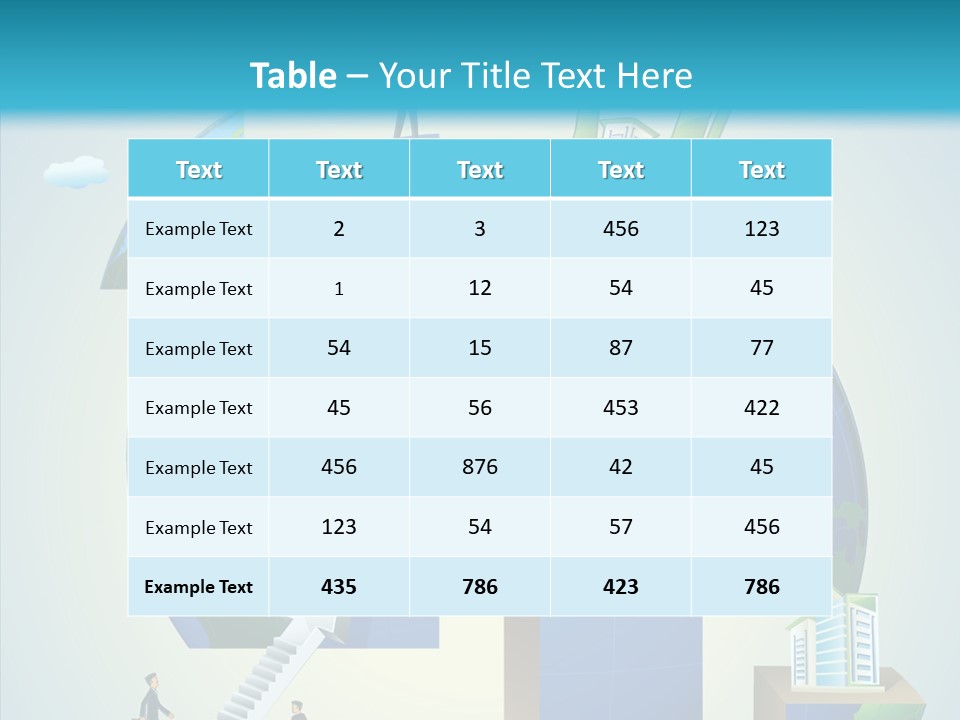 Global Company Walking PowerPoint Template